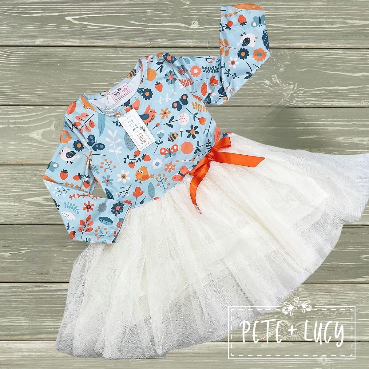 Birds And Bloom Long Sleeve Dress