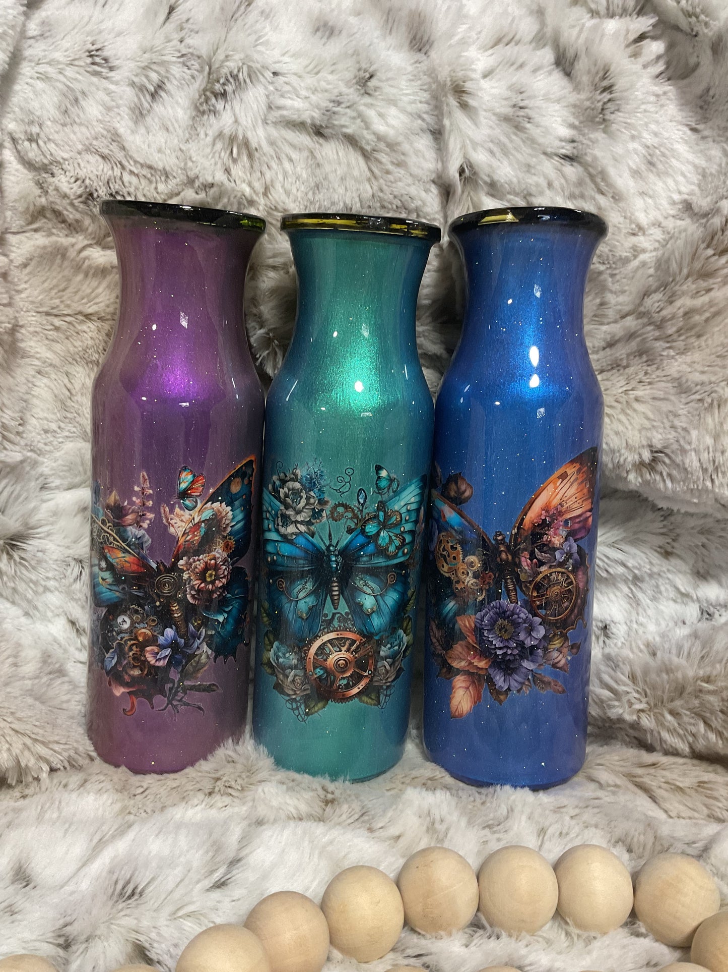 Set of 3 flower Vases