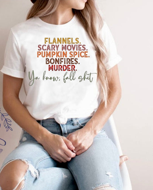 Flannels Scary Movies Pumpkin Spice Bonfires Murder