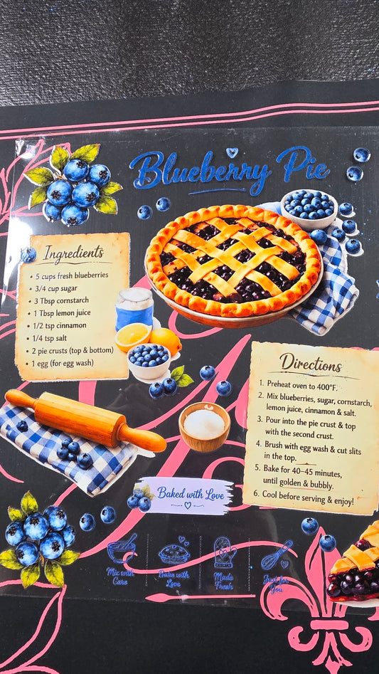 Blueberry Pie Notebook Set