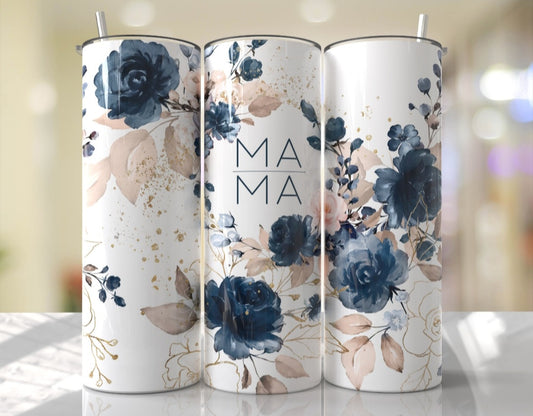 Blue Floral Mama