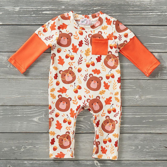 Cozy Cubs Boy Infant Romper